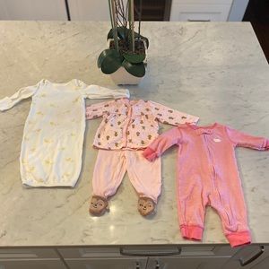 Sleep Bundle Baby Girl Pajamas 3 Month